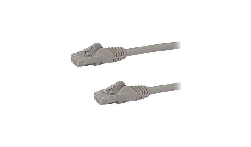 StarTech.com 1ft CAT6 Ethernet Cable - Gray Snagless Gigabit - 100W PoE UTP 650MHz Category 6 Patch Cord UL Certified