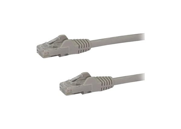 StarTech.com CAT6 Ethernet Cable 1' Gray 650MHz CAT 6 Snagless Patch Cord