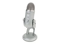 Blue Yeti USB Mic for Recording & Streaming on PC and Mac, 3 Condenser  Capsules, 4 Pickup Patterns, Headphone Output and Volume Control, Mic Gain