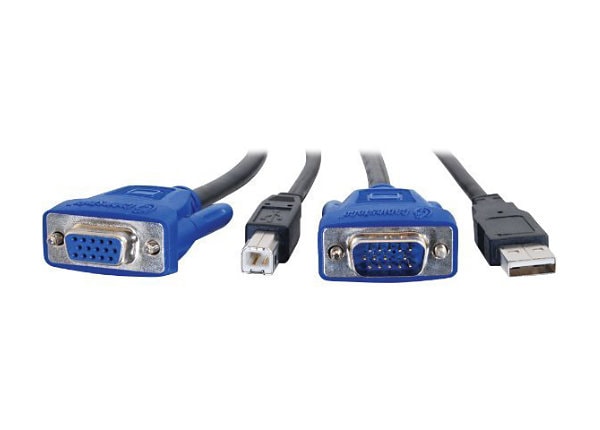 C2G 6ft USB 2.0 + SXGA KVM Cable - video / USB cable - 1.8 m