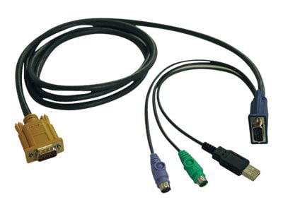 Tripp Lite 15ft USB / PS2 Cable Kit for KVM Switches B020-U08 / U16 & B022-U16 15' - keyboard / video / mouse (KVM)