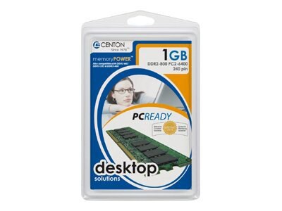 Centon memoryPOWER - DDR2 - 1 GB - DIMM 240-pin - unbuffered