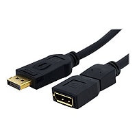 StarTech.com 6ft (2m) DisplayPort Extension Cable, 4K x 2K Video, DisplayPort Male to Female Extension Cable, DP 1.2