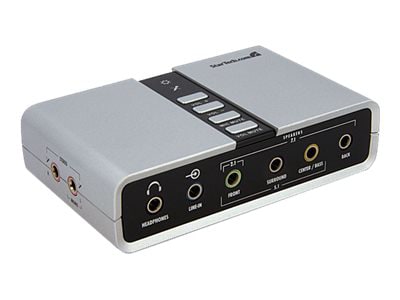 StarTech.com 7.1 USB Audio Adapter Sound Card with SPDIF Digital Audio