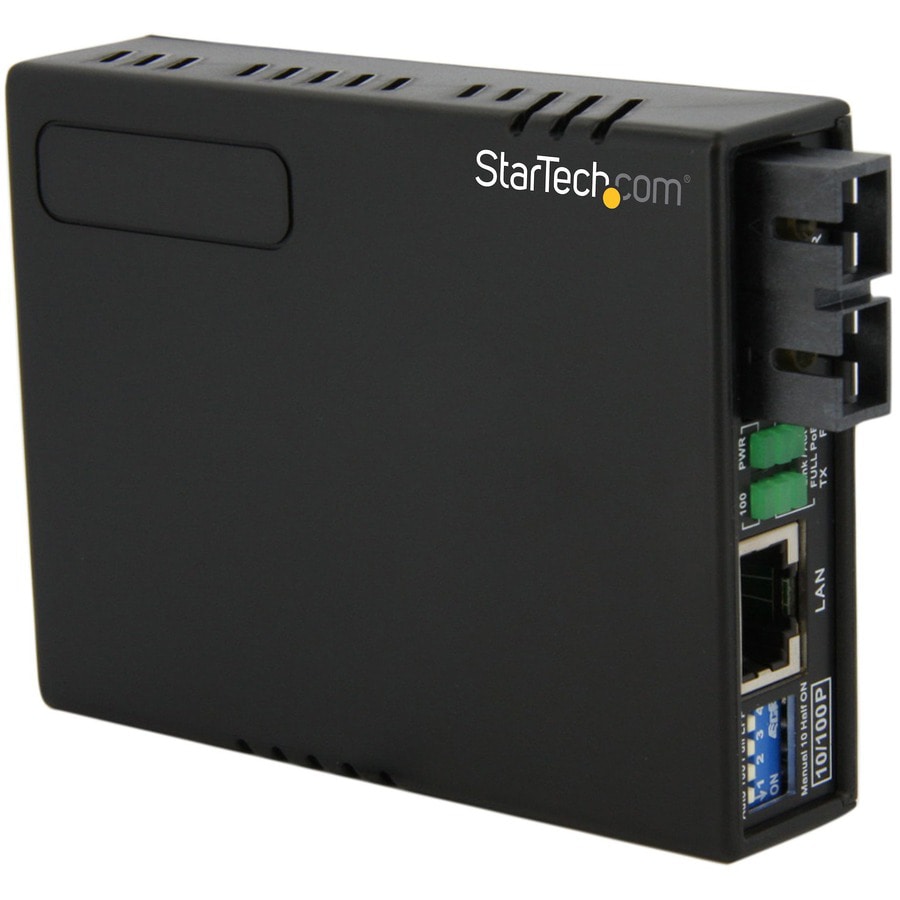 StarTech.com 10/100 Multi Mode Fiber to Ethernet Media Converter SC 2km wit