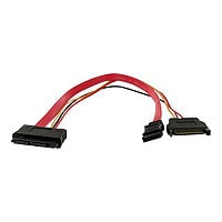 StarTech.com 12in Micro SATA to SATA with SATA Power Adapter Cable