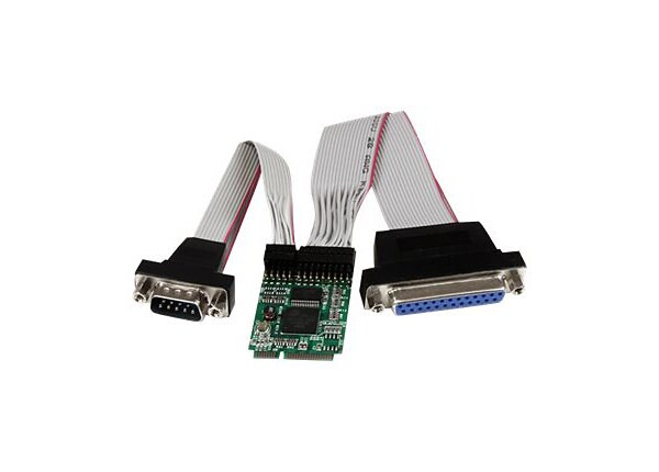 StarTech.com 1S1P Mini PCI Express Serial Parallel Card w/ 16950 UART - parallel/serial adapter - 2 ports