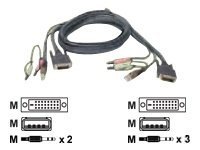 IOGEAR G2L8D02U - video / USB / audio cable - 6 ft