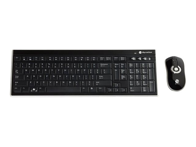 Gyration Air Mouse Elite with Low Profile Keyboard - keyboard and mouse set - TAA Compliant
