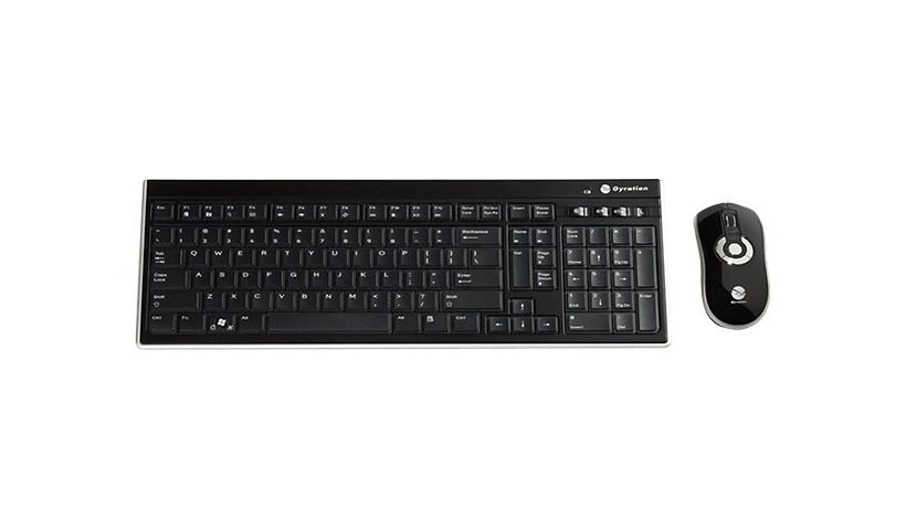 Gyration Air Mouse Elite with Low Profile Keyboard - ensemble clavier et souris - Conformité TAA