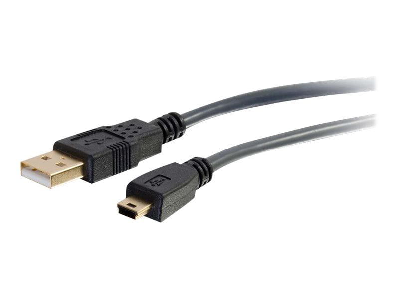 C2G Ultima Series 6.6ft USB A to USB Mini B Cable - USB to Mini B Cable - USB 2.0 - Black - M/M