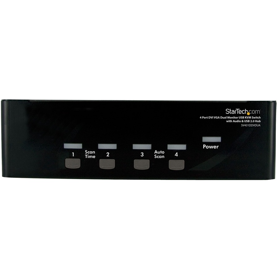 Thumbnail 4 of 4 for StarTech.com 4 Port DVI VGA Dual Monitor KVM Switch USB with Audio & USB