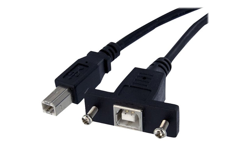 StarTech.com 1 ft Panel Mount USB Cable B to B - F/M