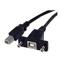 StarTech.com 1 ft Panel Mount USB Cable B to B - F/M