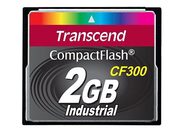 Transcend CF300 Industrial - flash memory card - 2 GB - CompactFlash