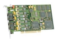 Dialogic D4PCIUFEQ 4 Port Analog Voice & Fax PCIe Board - with AGC, Caller ID & Global Dial Pulse Detection