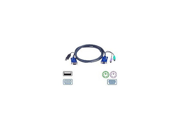 ATEN 2L-5506UP - keyboard / video / mouse (KVM) cable - 6 m