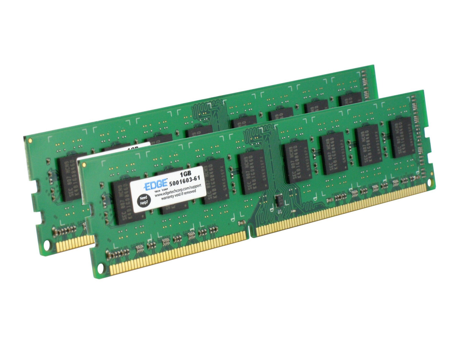 EDGE - DDR3 - kit - 8 GB: 2 x 4 GB - DIMM 240-pin - 1066 MHz / PC3-8500 - u