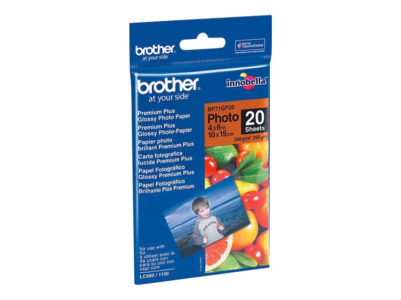 Brother BP - photo paper - glossy - 20 sheet(s) -