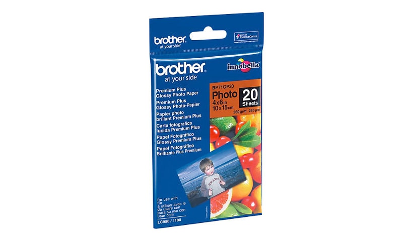 Brother BP - photo paper - glossy - 20 sheet(s) -