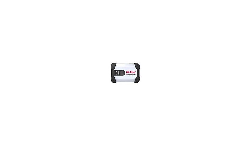 McAfee Encrypted USB FIPS - hard drive - 120 GB - USB 2.0 - GHE