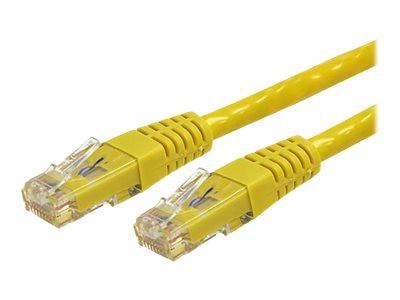 StarTech.com 5ft Yellow CAT6 Ethernet Cable - Molded CAT6 Patch Cord - PoE++ Gigabit Network Cable - M/M