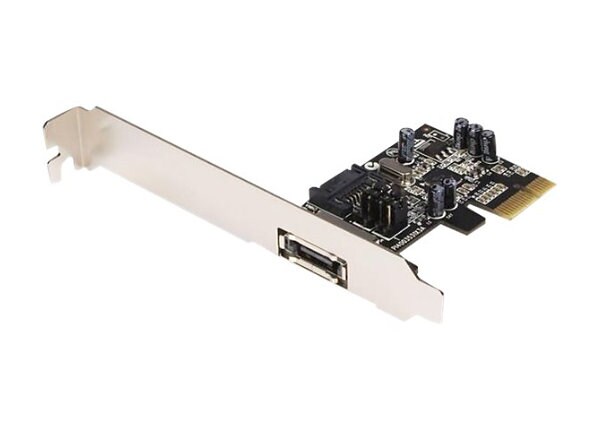 StarTech.com 1 Port PCI Express eSATA Controller Card - storage controller - SATA 3Gb/s / eSATA 3Gb/s - PCIe x1