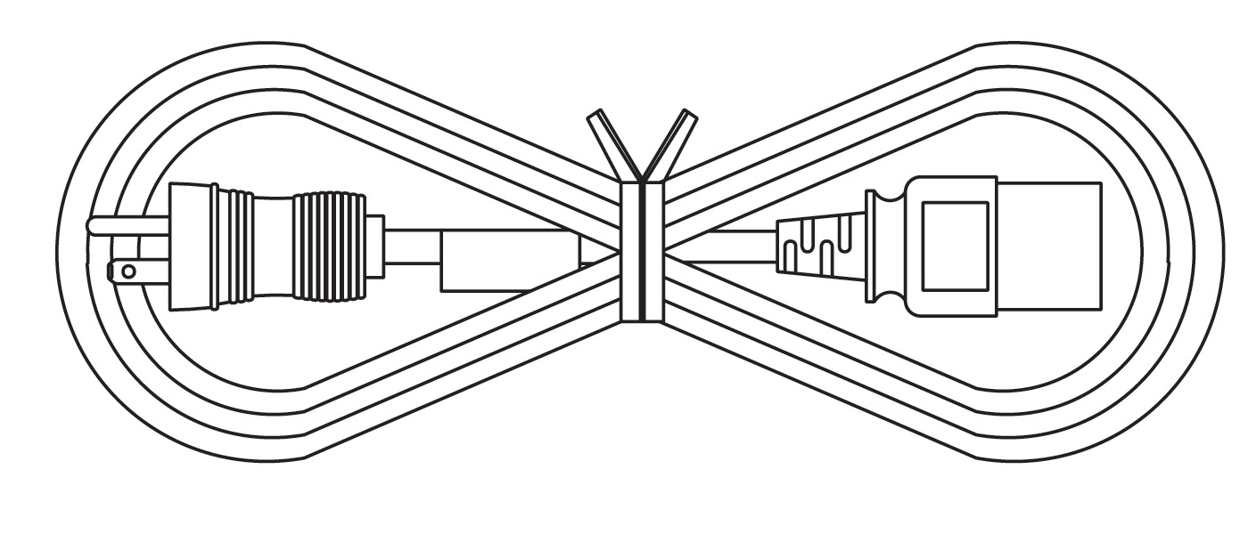 Juniper Networks - power cable - NEMA 5-15 to IEC 60320 C19 - 8 ft