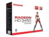 Diamond Stealth ATI Radeon HD 3450 - graphics adapter - Radeon HD 3450 - 512 MB
