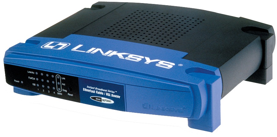Linksys EtherFast Cable/DSL Router with 4-Port Switch BEFSR41 - router - desktop