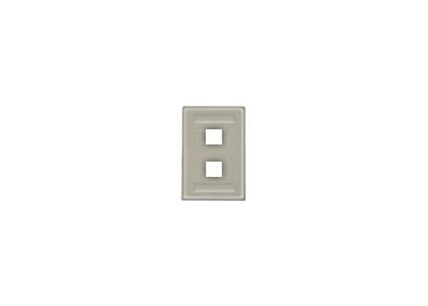 Hubbell wall mount plate - 1U