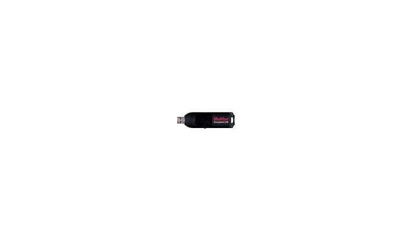 McAfee Encrypted USB Standard Driverless v.2 - USB flash drive - 1 GB - TAA