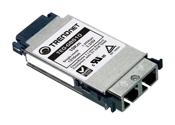 TRENDnet TEG GBS10 - GBIC transceiver module - GigE, SONET/SDH, Fibre Channel