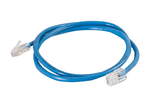 C2G Cat5e Non-Booted Unshielded (UTP) Network Patch Cable - patch cable - 2.14 m - blue