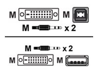 Avocent video / USB / audio cable - 6 ft