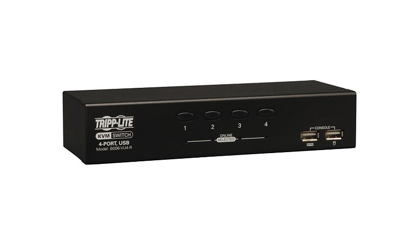 Tripp Lite 4-Port Desktop USB KVM Switch - KVM switch - 4 ports