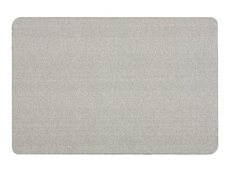 Quartet Oval Office bulletin board - 35.98 in x 24.02 in - gray