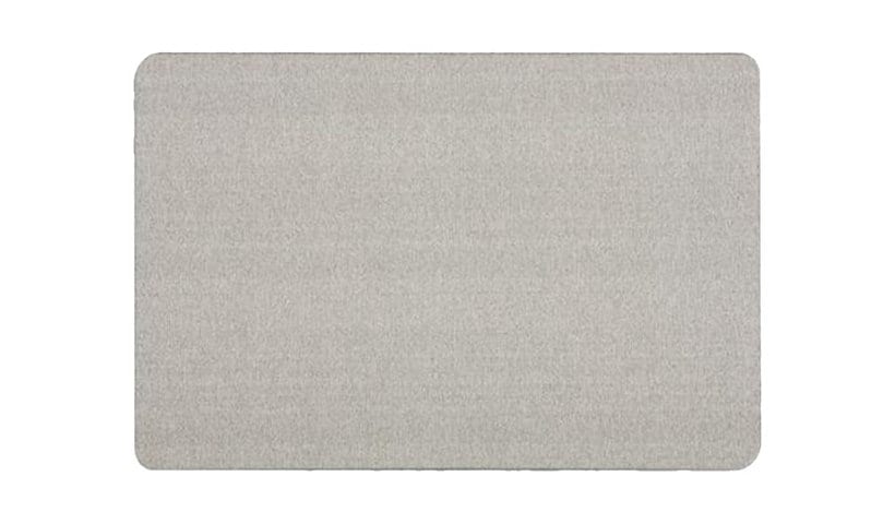 Quartet Oval Office bulletin board - 35.98 in x 24.02 in - gray