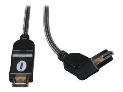 Eaton Tripp Lite Series High-Speed HDMI Cable with Swivel Connectors, Digital Video with Audio, UHD 4K (M/M), 10 ft.