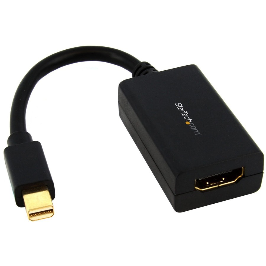 StarTech.com Mini DisplayPort to HDMI Adapter - mDP 1.2 to HDMI Monitor Video Converter - Passive