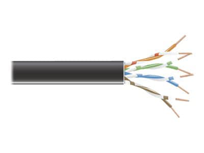 Black Box 1,000Ft CAT6 Stranded Bulk Cable 550-MHZ UTP Black CM PVC Spool