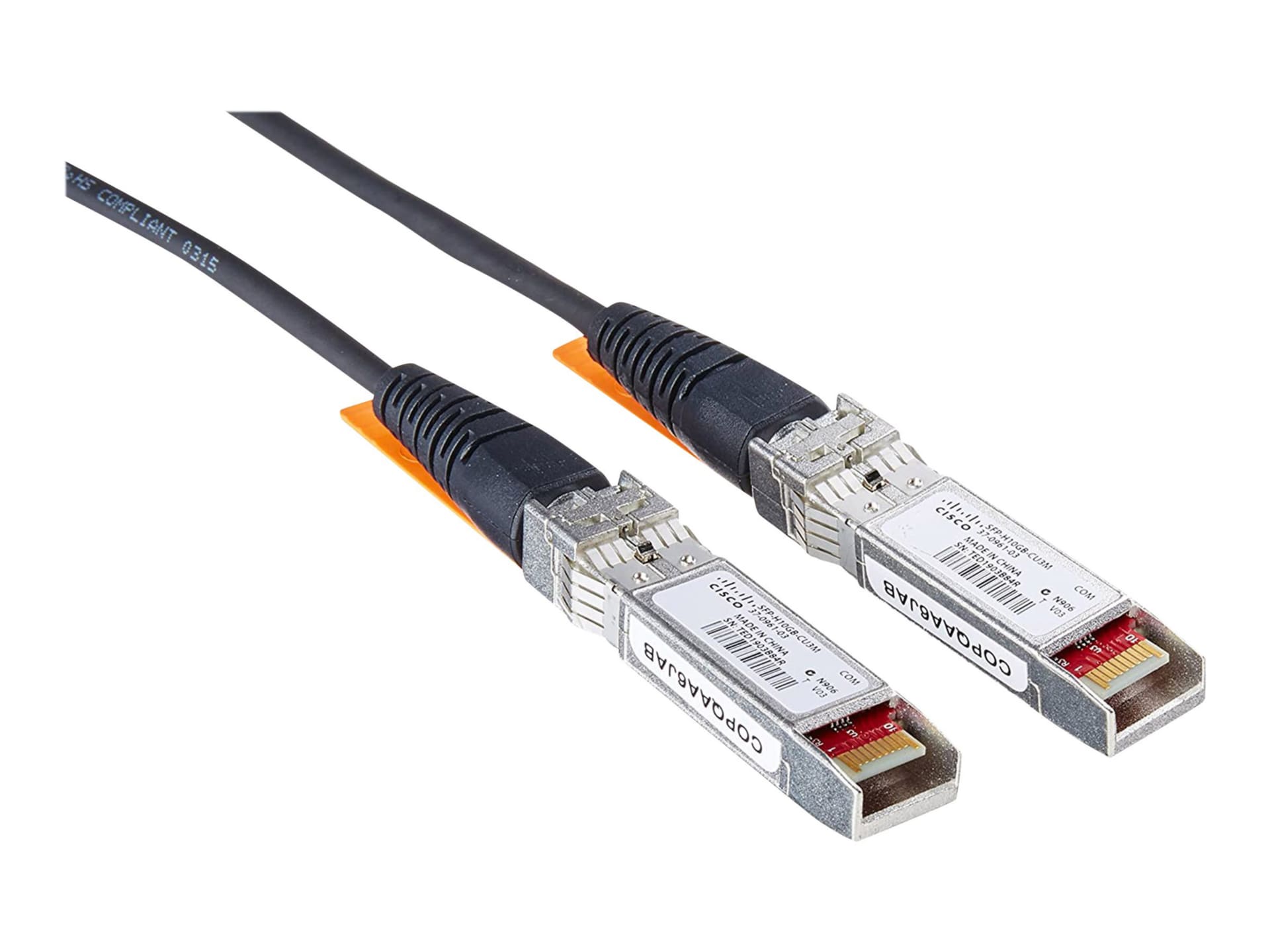 Cisco SFP+ Copper Twinax Cable - direct attach cable - 10 ft