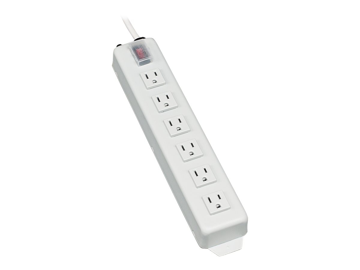 Tripp Lite Power Strip 120V 5-15R 6 Outlet Metal 15ft Cord 5-15P