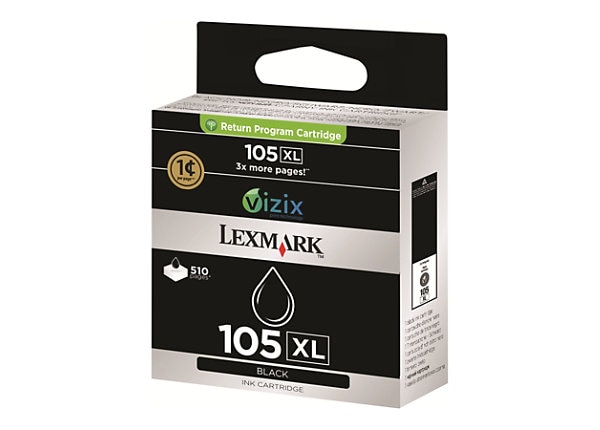 LEXMARK HY 105XL INK CART BLACK 510P              
