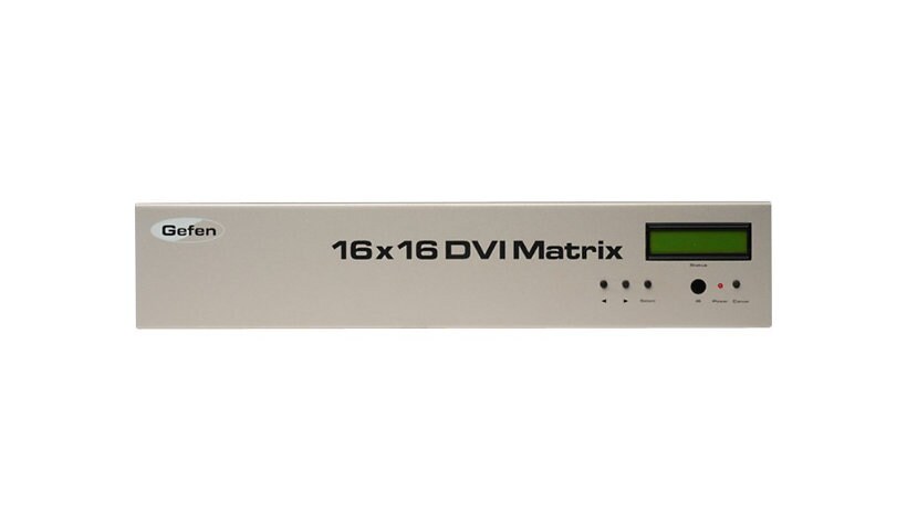 Gefen 16x16 DVI Crosspoint Matrix - monitor switch - managed