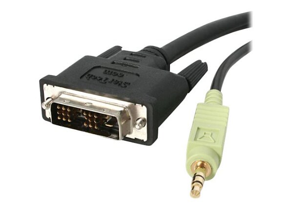 StarTech.com DVI-D Single Link Digital Video Monitor Cable w/ Audio - DVI / audio cable - 1.8 m