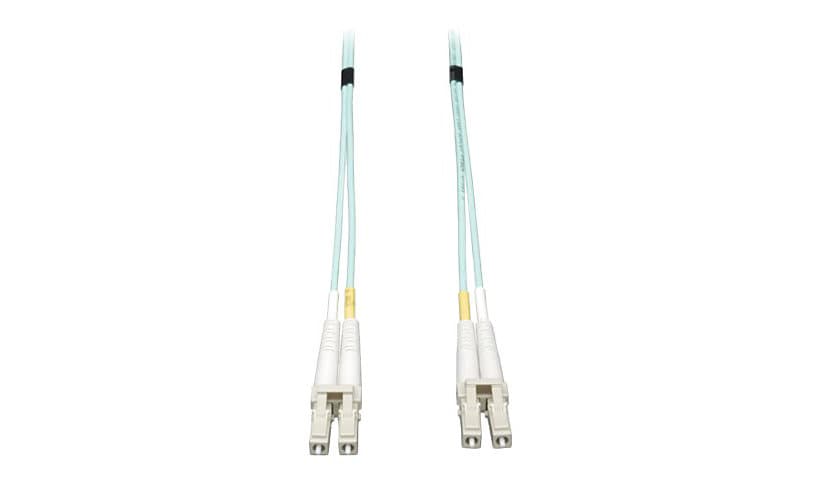 Eaton Tripp Lite Series 10Gb/40Gb/100Gb Duplex Multimode 50/125 OM3 LSZH Fiber Patch Cable (LC/LC), Aqua, 6M (19.7 ft.)