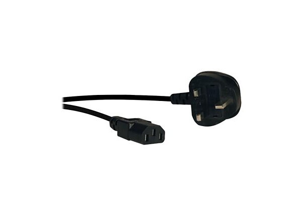 Tripp Lite 6ft Computer Power Cord UK Cable C13 to BS-1363 Plug 5A 6' - power cable - 1.8 m
