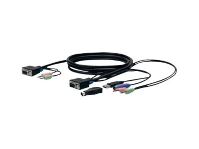 Belkin SOHO KVM Replacement Cable Kit - keyboard / video / mouse / audio cable kit - 10 ft - B2B