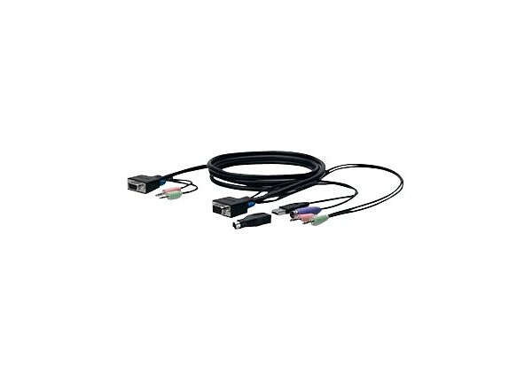 Belkin SOHO KVM Replacement Cable Kit - keyboard / video / mouse / audio cable kit - 10 ft - B2B